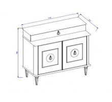 Комод-туалетный столик Мистраль (Mistral) MIST-23